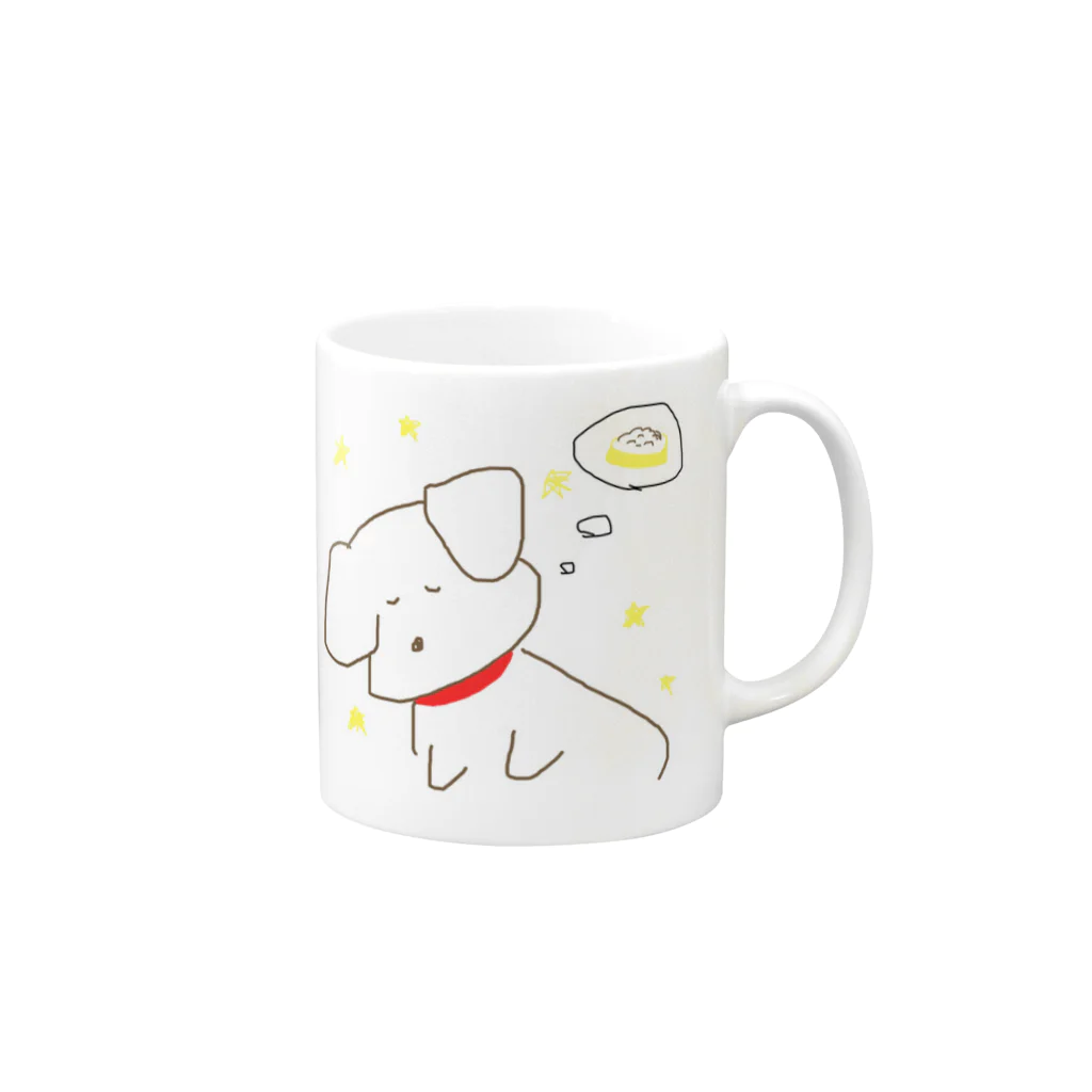 ジョニーのおねんねわんこ Mug :right side of the handle