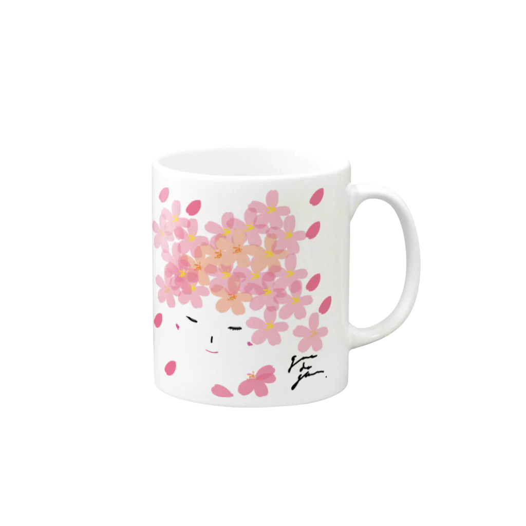 gama da gamaのさくらこ Mug :right side of the handle