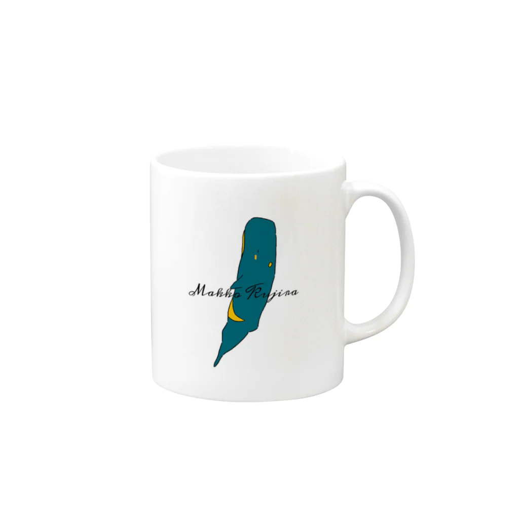 Kantei Mugのマッコウクジラ白☕️ マグカップの取っ手の右面