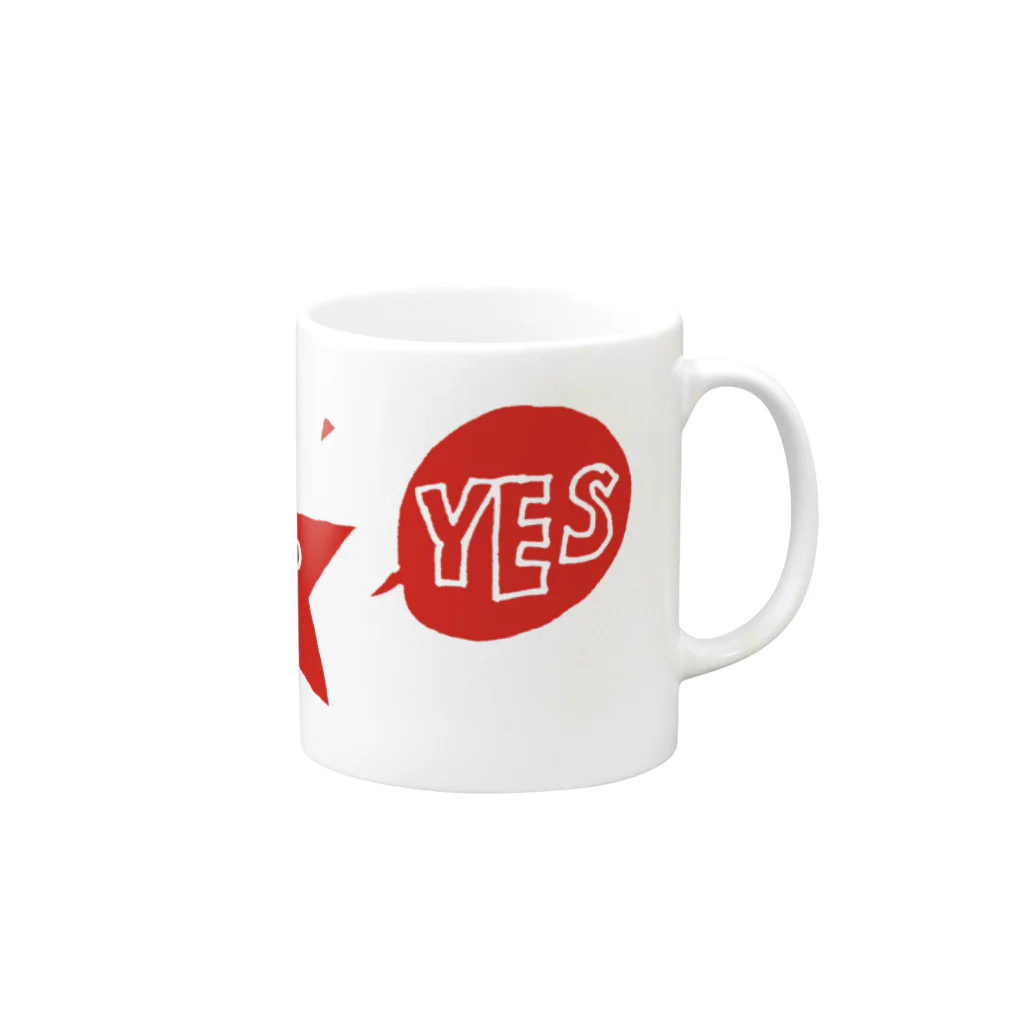 星男 ☆新宿二丁目☆Art barのYES! Mug :right side of the handle