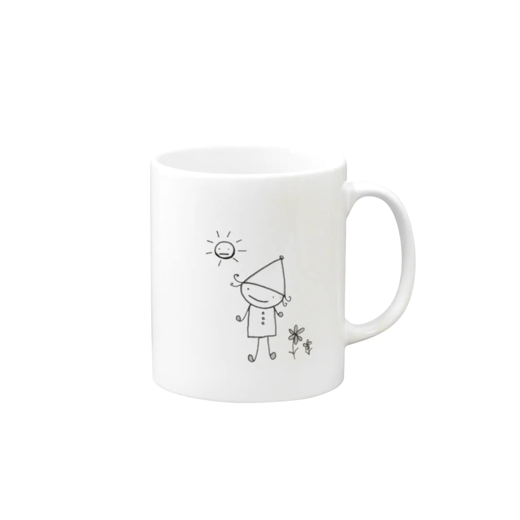 Loose and cuteのオリキャラシンプル Mug :right side of the handle