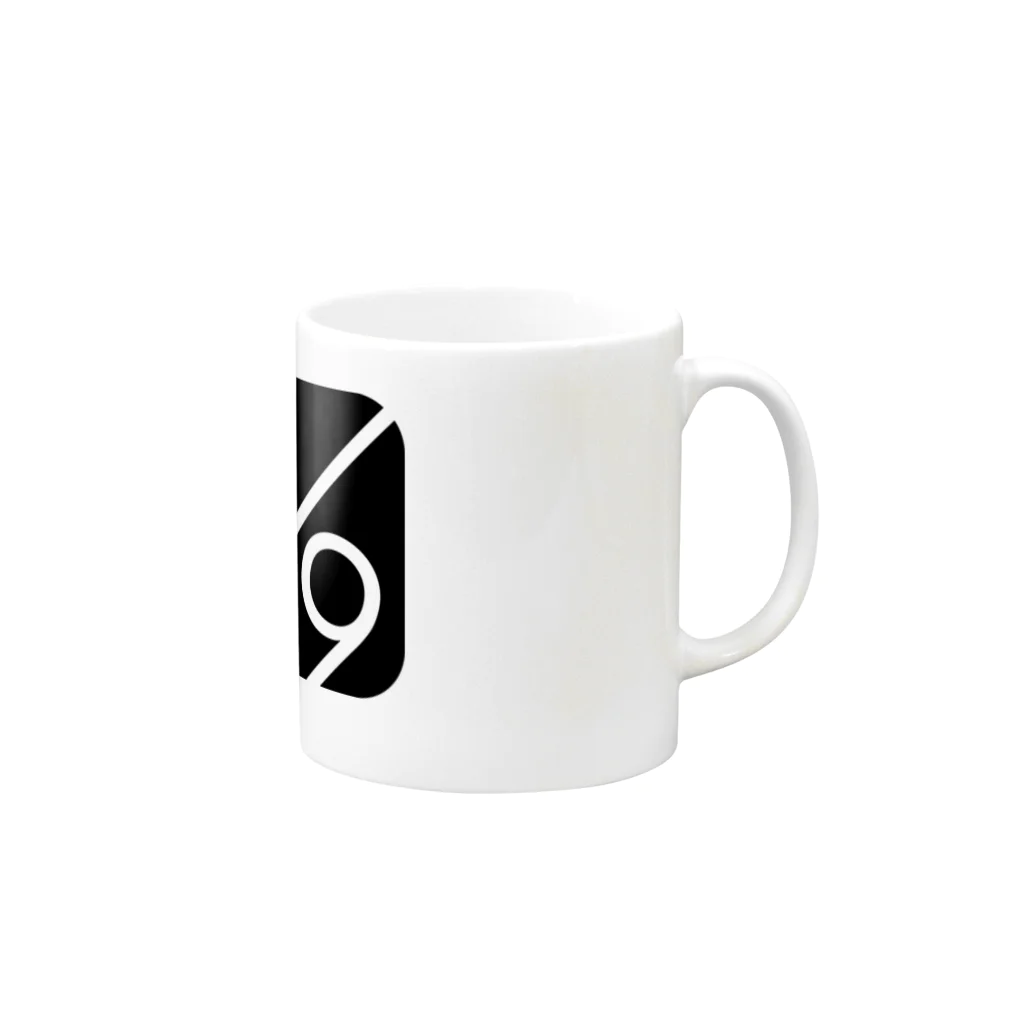 性格の悪い先生　Deviant（デビィアン）#001の秘密結社　6/9(ﾊﾟｰｾﾝﾄ)　ロゴグッズ Mug :right side of the handle