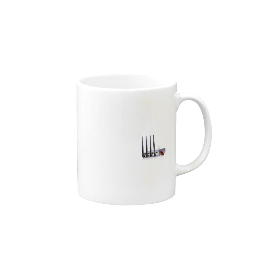 goobuyのマナーの悪い携帯電話利用者を制限するため電波妨害装置 Mug :right side of the handle