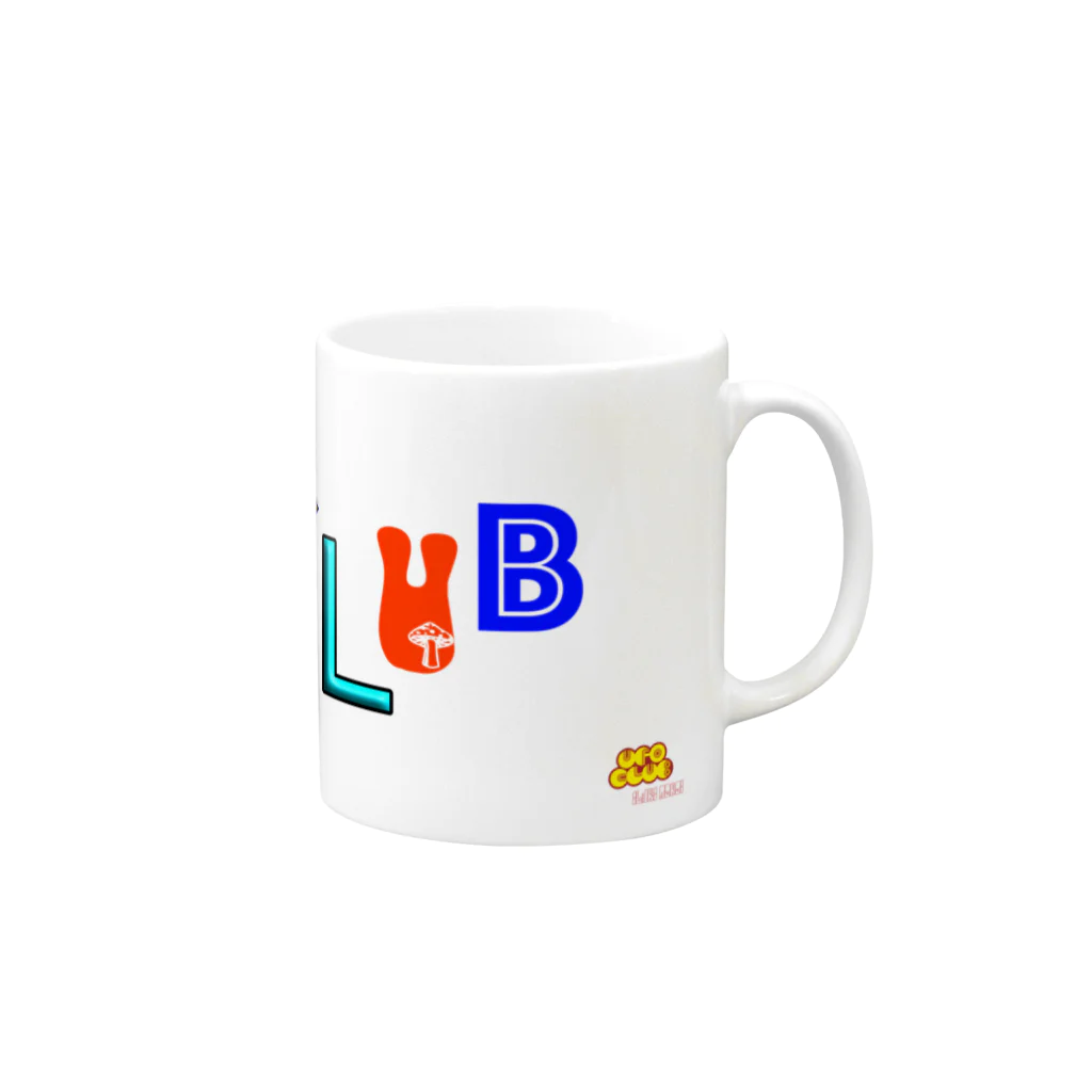 東高円寺U.F.O.CLUB webshopの酒井いぶき x U.F.O.CLUBオリジナルマグカップ  Mug :right side of the handle