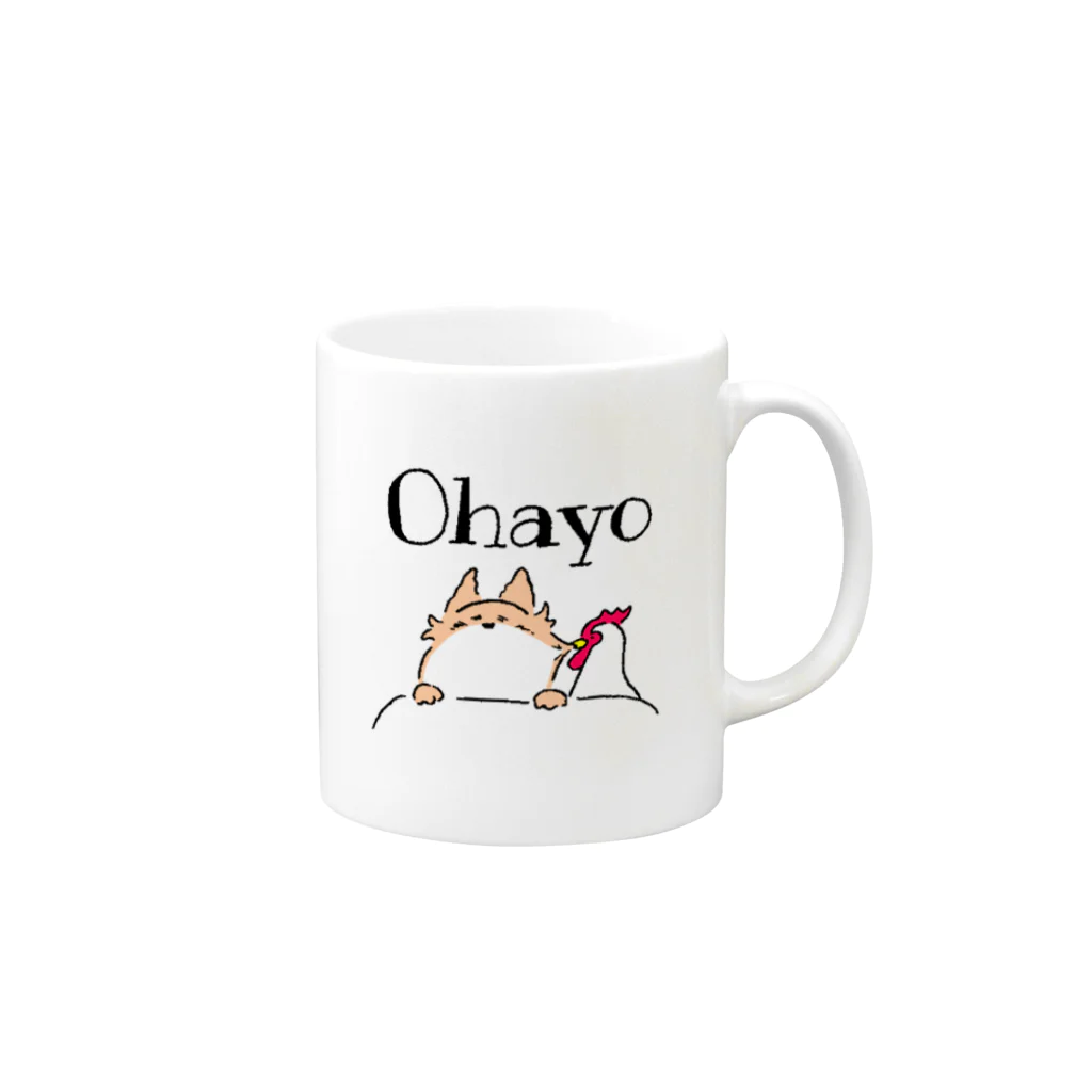 Kantei MugのOhayo☕️ Mug :right side of the handle