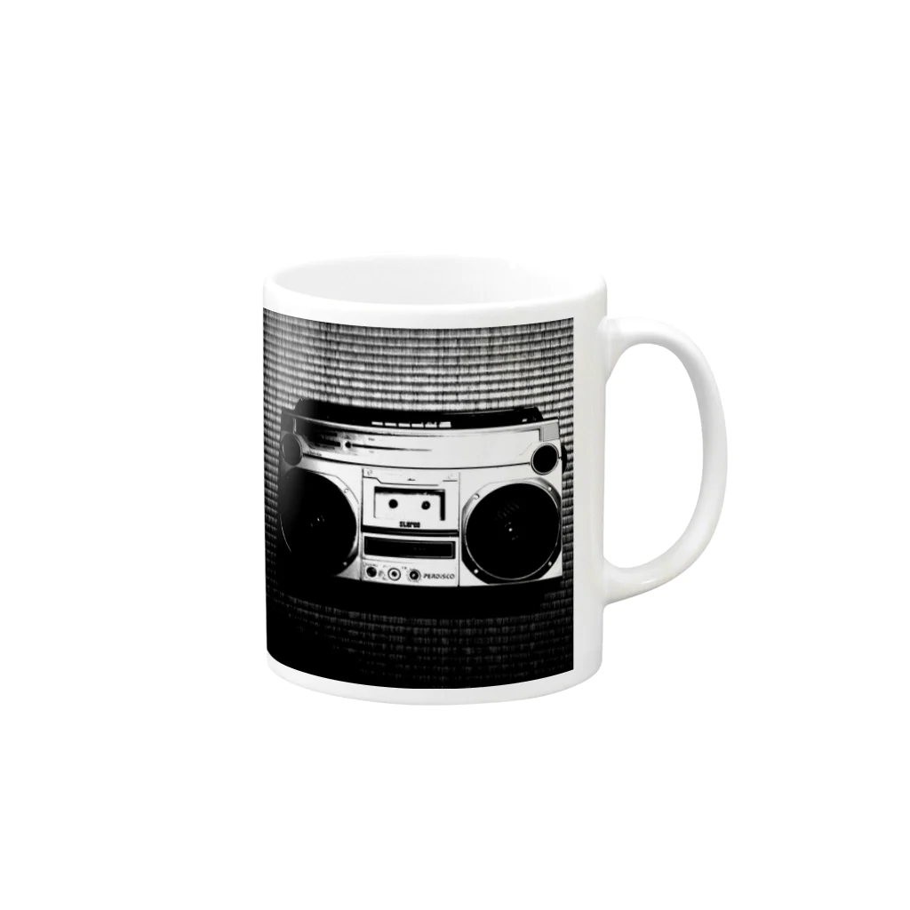 くろふねのrec-0001 Mug :right side of the handle