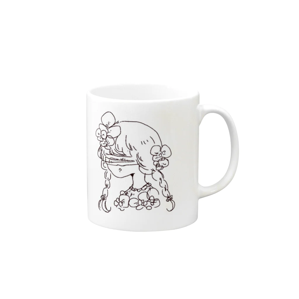 （タナカ）世界の無題 Mug :right side of the handle