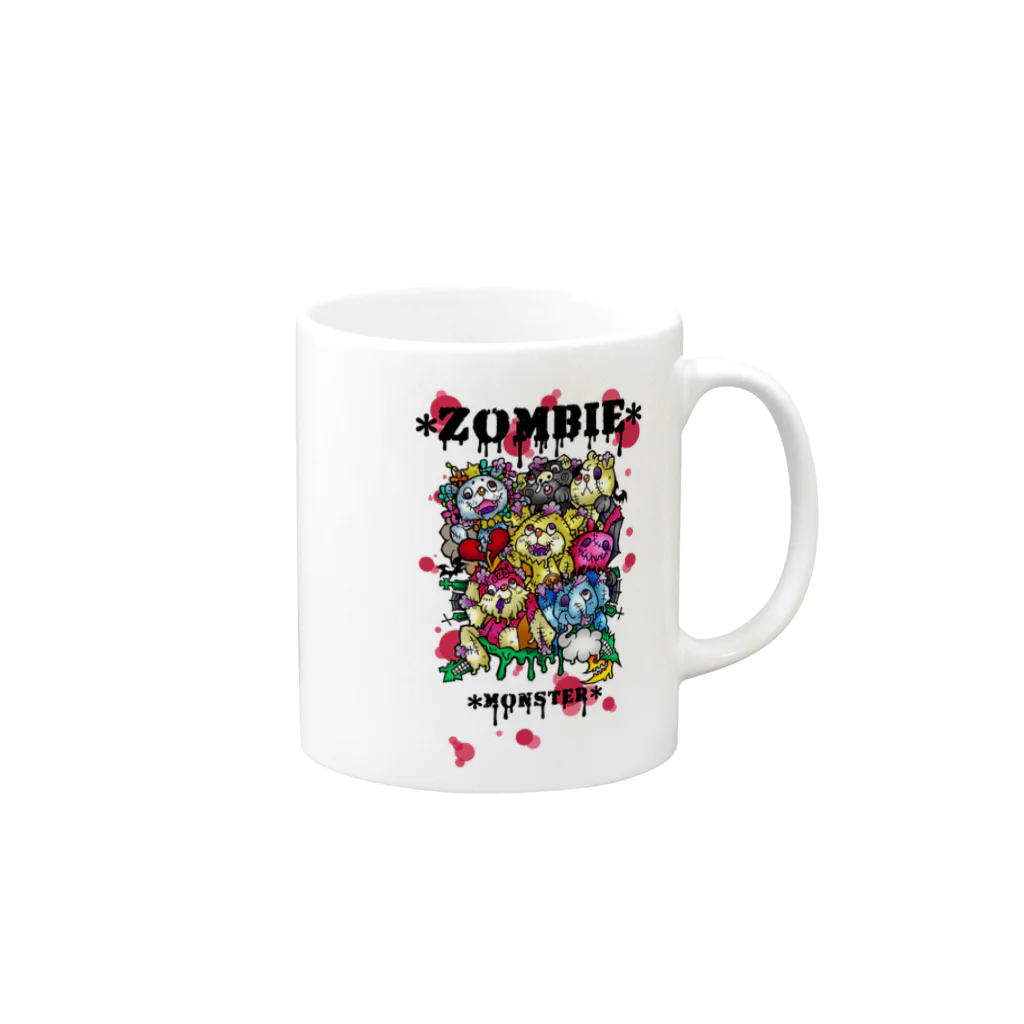 HoneyBunny＊sexyTシャツ＊のzombie Mug :right side of the handle