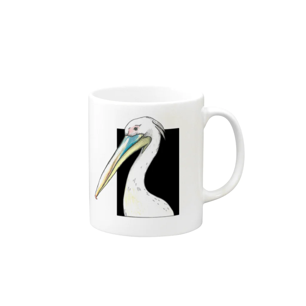 Leee_sanのモモイロペリカン Mug :right side of the handle