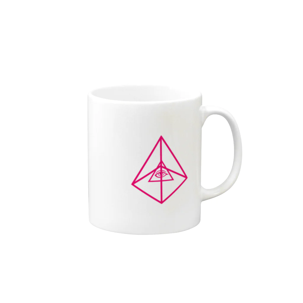 ALIのeye of pyramid Mug :right side of the handle