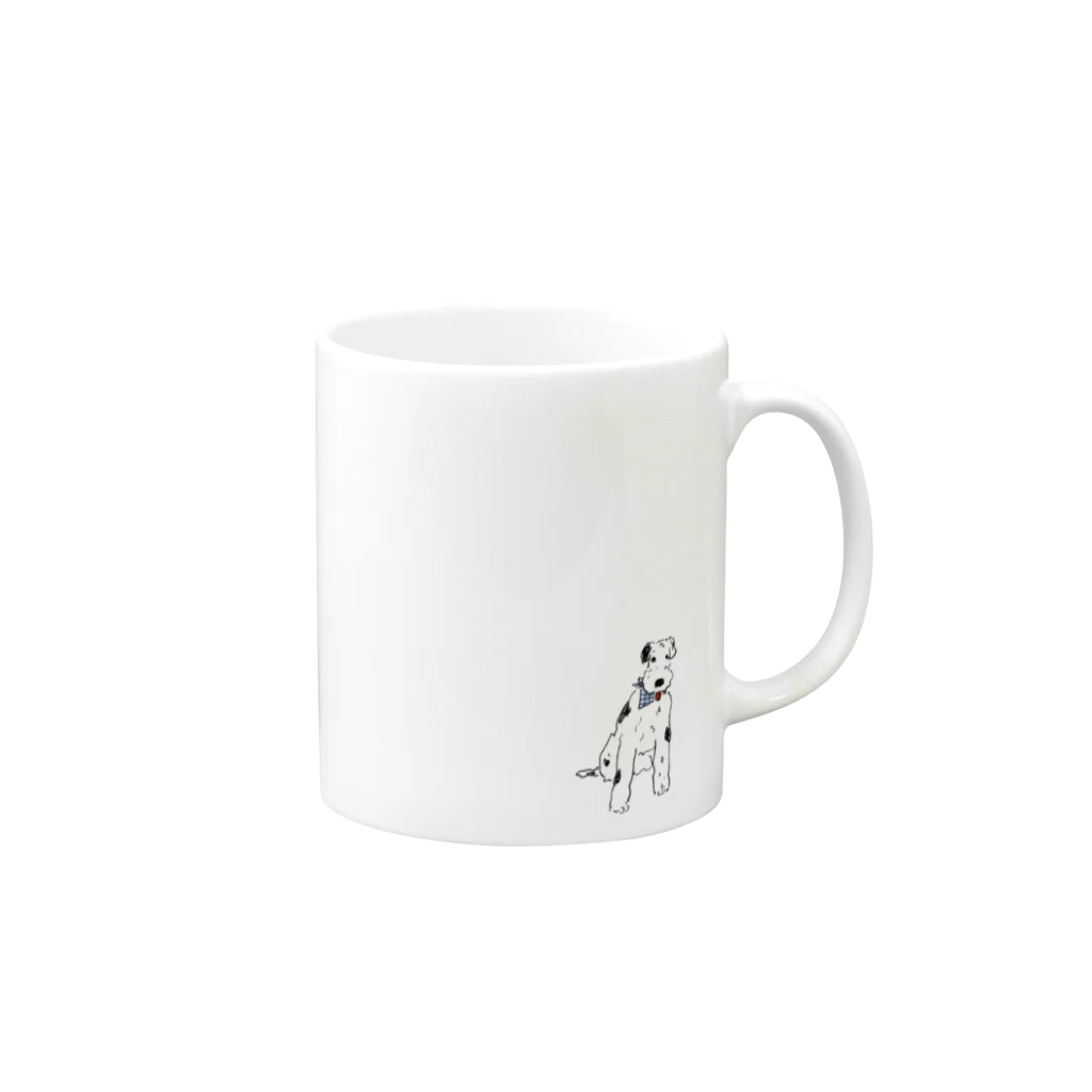 OLIVEのこっちをみてるオリバーマグ Mug :right side of the handle