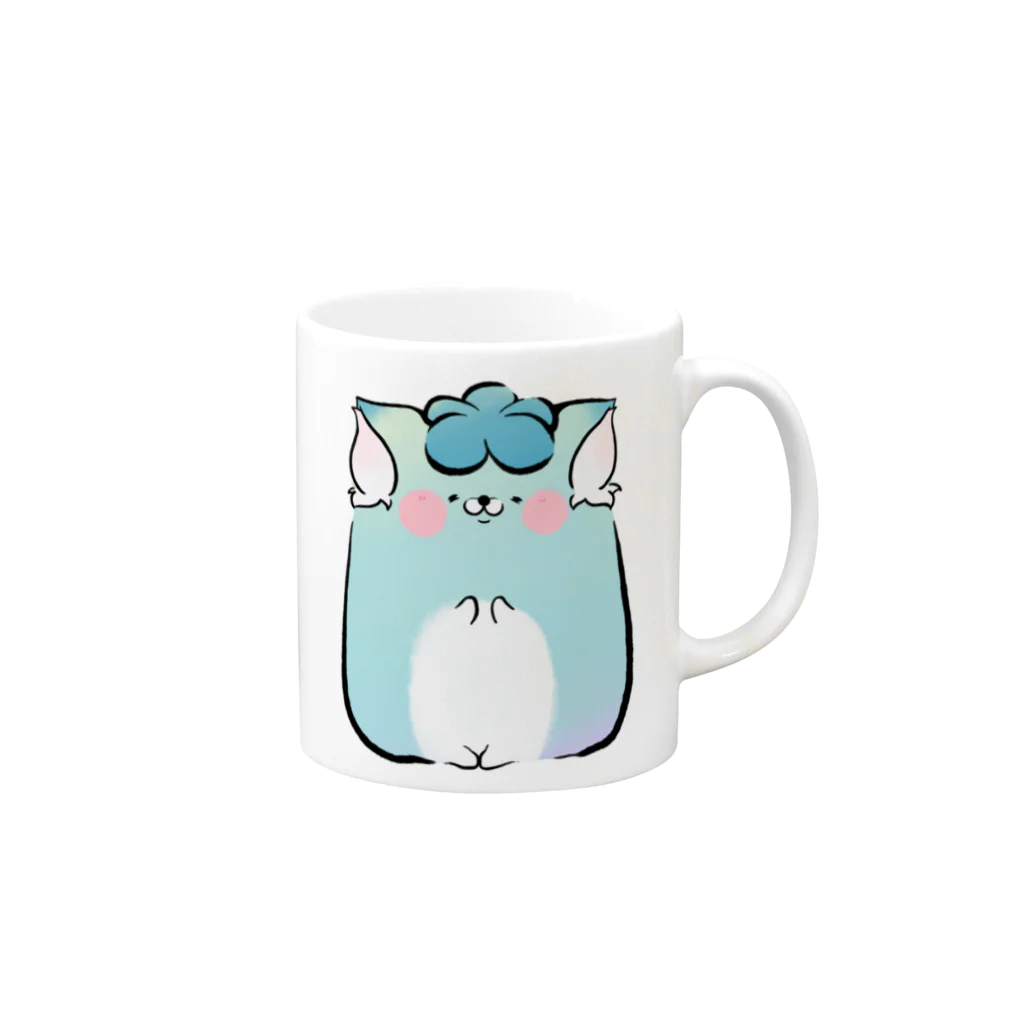 じんねこショップのあざといじんねこ Mug :right side of the handle