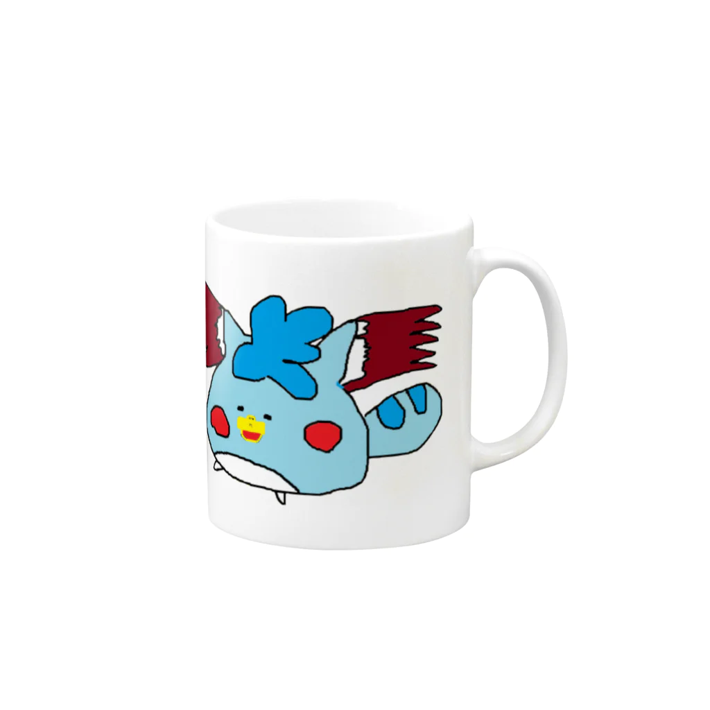 じんねこショップのじんとり縁無しver Mug :right side of the handle