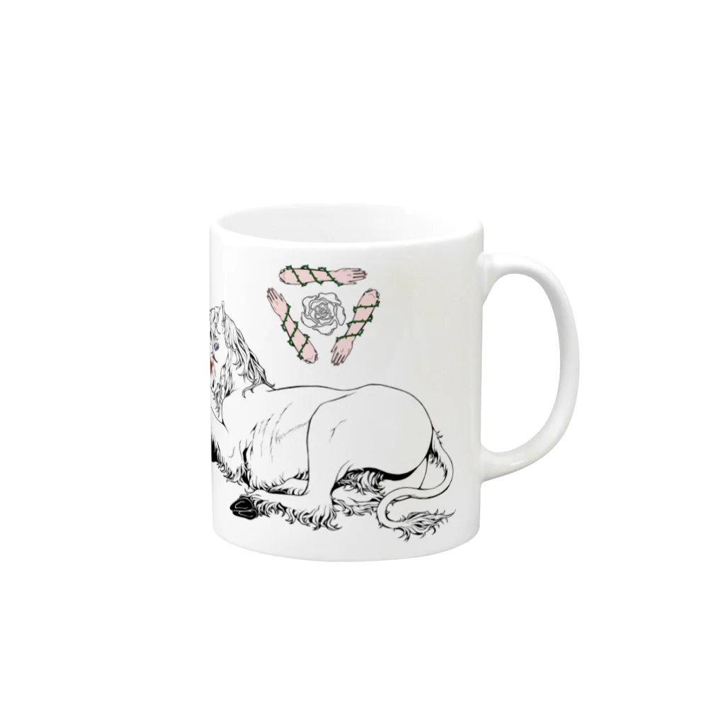 キメラ運輸の一角獣 Mug :right side of the handle