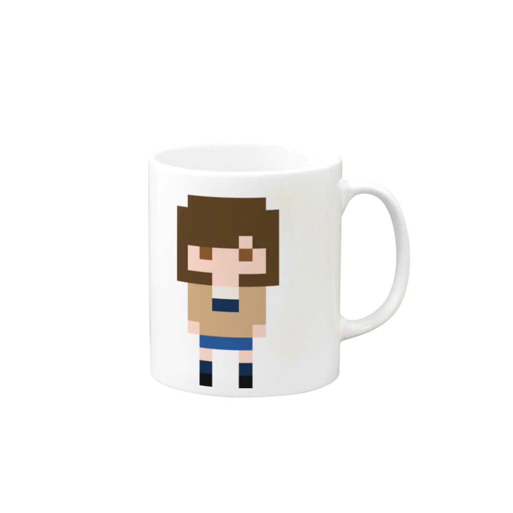 room6のPixelGirl - megumi Mug :right side of the handle