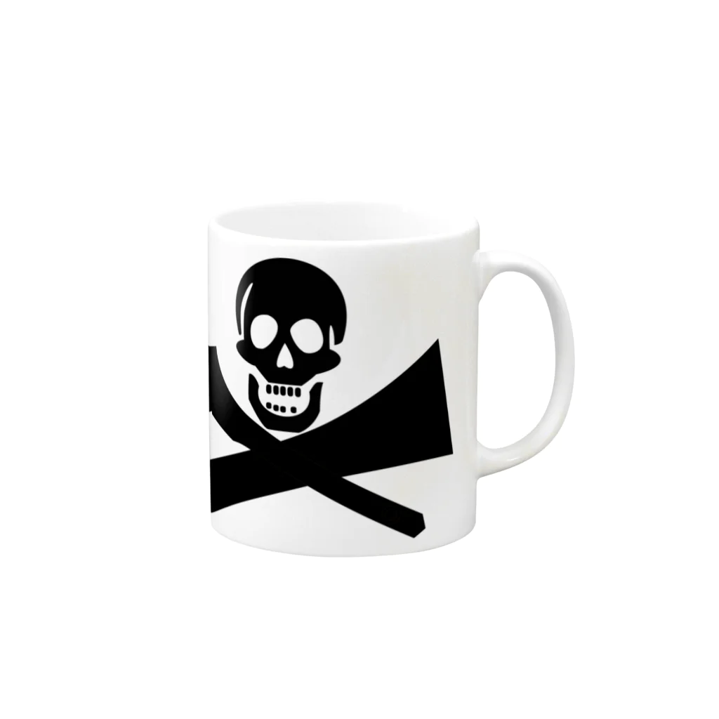 油漆屋助兵衛のpainter pirates Mug :right side of the handle