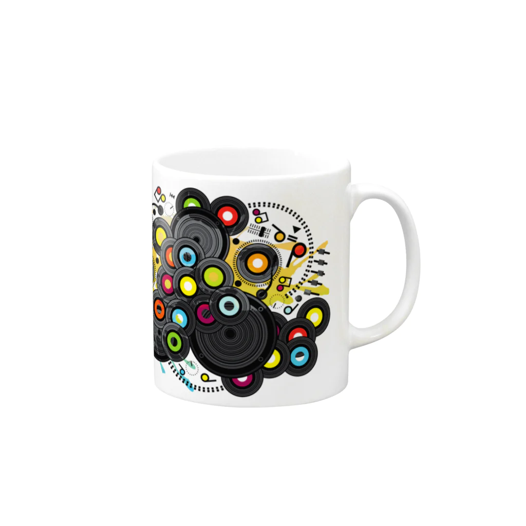 AURA_HYSTERICAの20th-Century Music Mug :right side of the handle