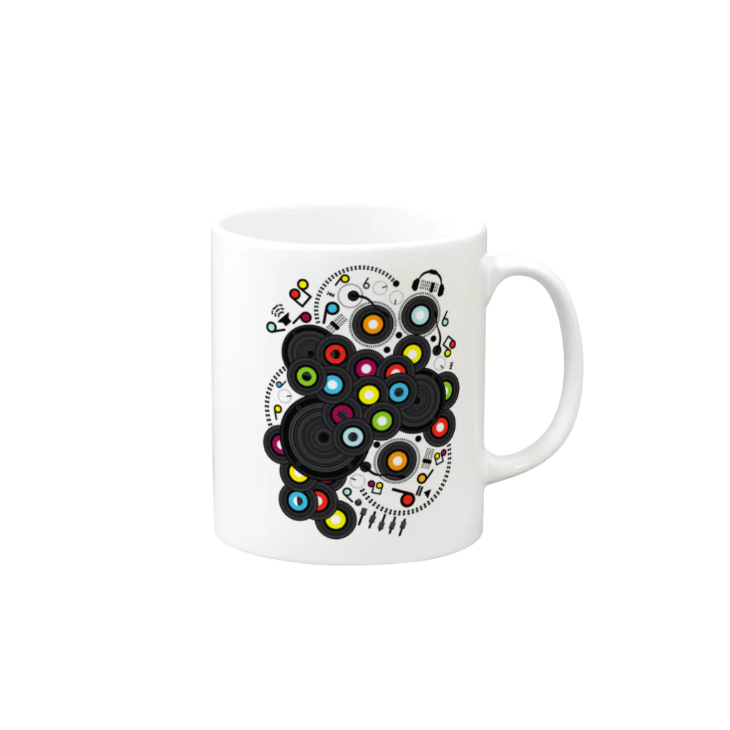 AURA_HYSTERICAの20th-Century Music Mug :right side of the handle