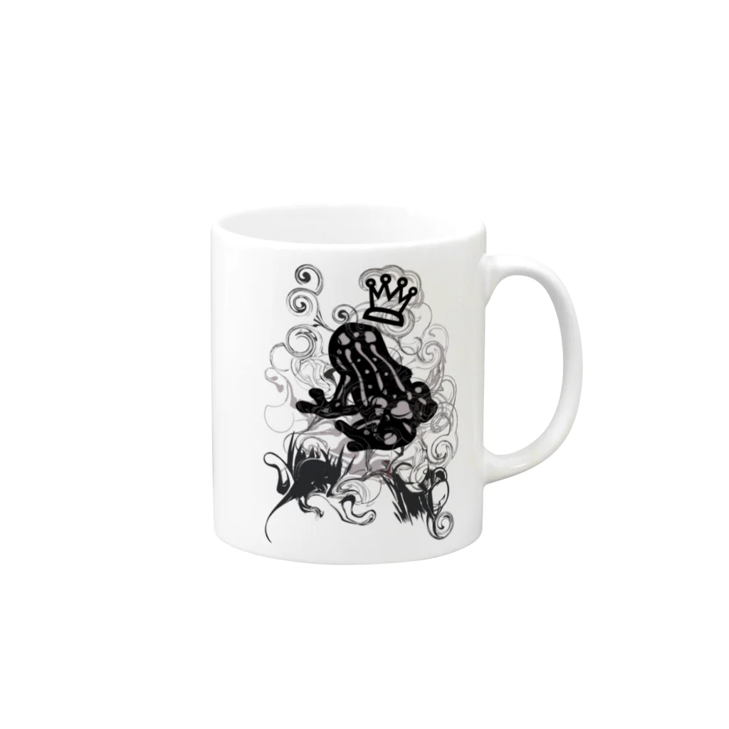 AURA_HYSTERICAのPoison_dart_frog Mug :right side of the handle