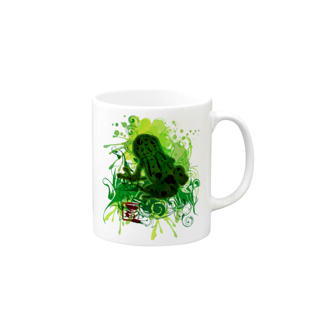 AURA_HYSTERICAのPoison_dart_frog Mug :right side of the handle