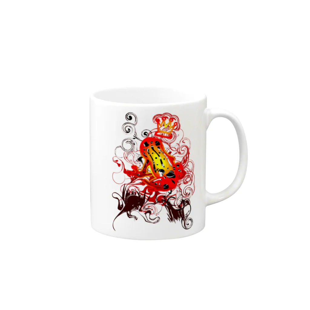 AURA_HYSTERICAのPoison_dart_frog Mug :right side of the handle