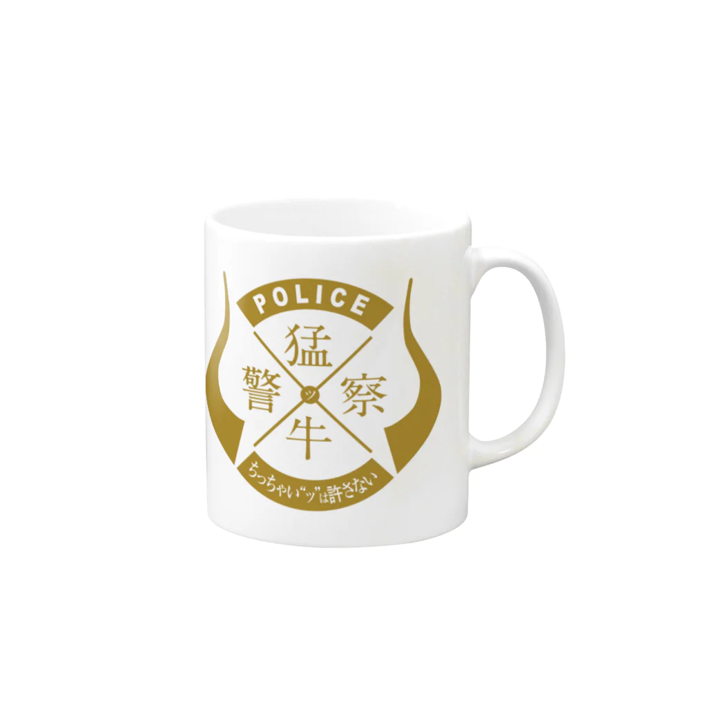 BASEBALL LOVERS CLOTHINGの「猛牛警察」 Mug :right side of the handle