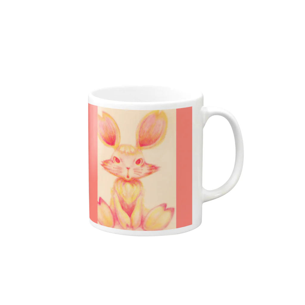 Shirley GaleのTOKOHARU Rabbit❤Mimo Mug :right side of the handle