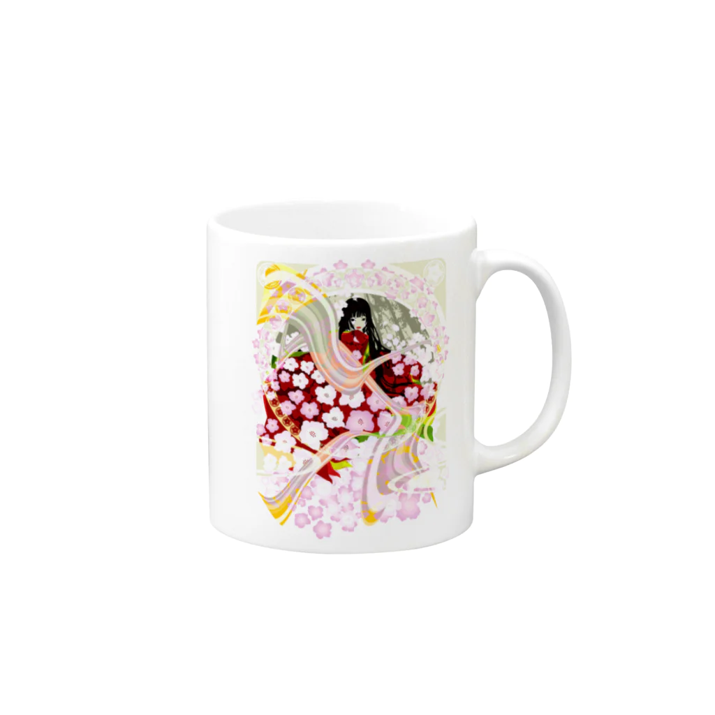 AURA_HYSTERICAのCherry_Blossom Mug :right side of the handle