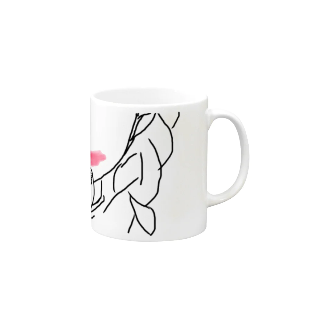 まっくる ちゃんのうわき女子 Mug :right side of the handle