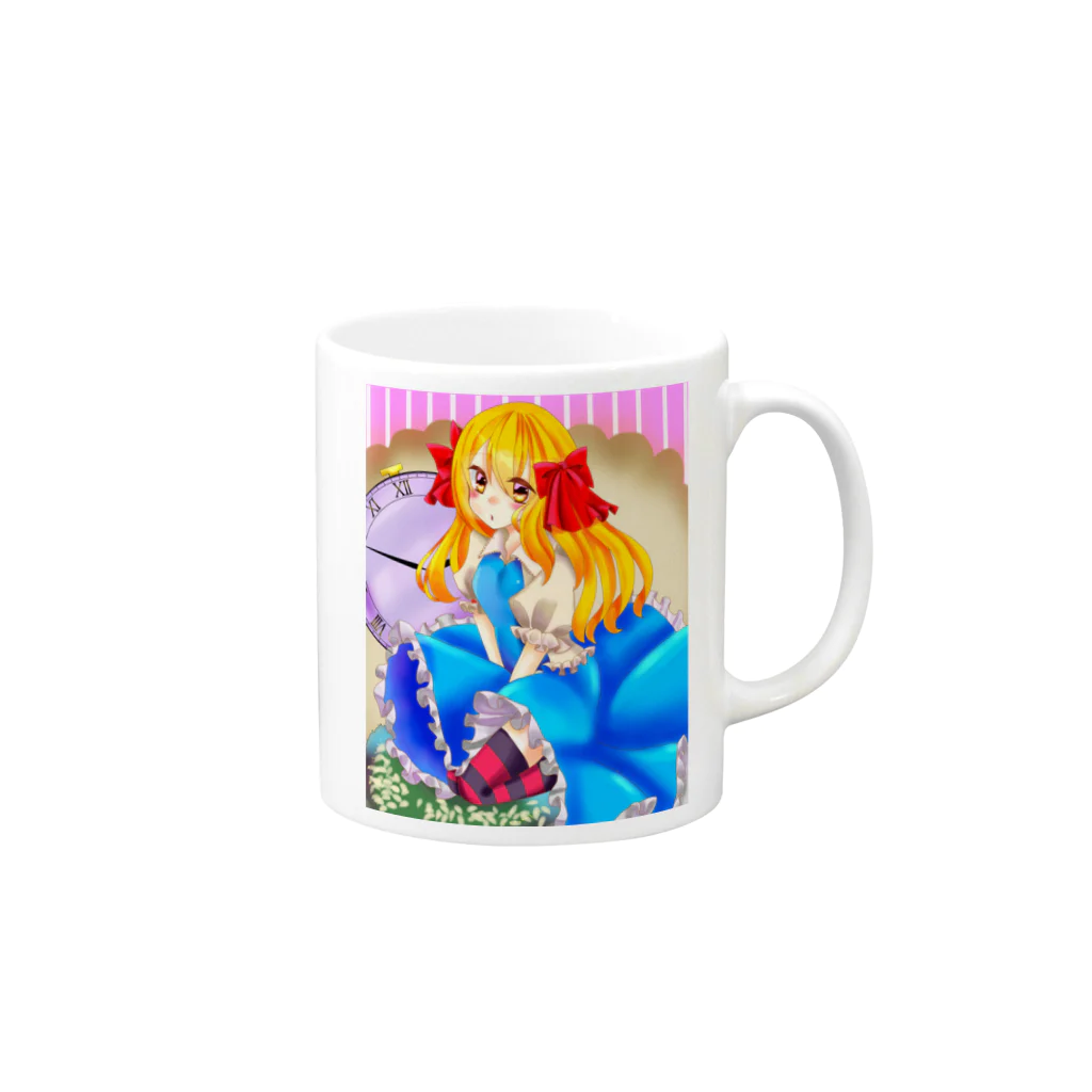 雨宮あんずのアリス Mug :right side of the handle