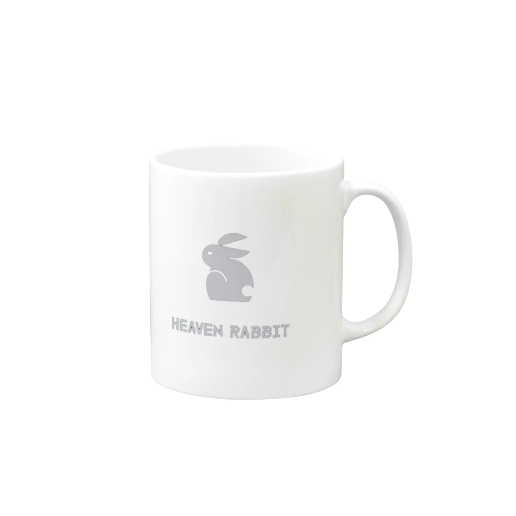 天馬のHeaven Rabbit Mug :right side of the handle