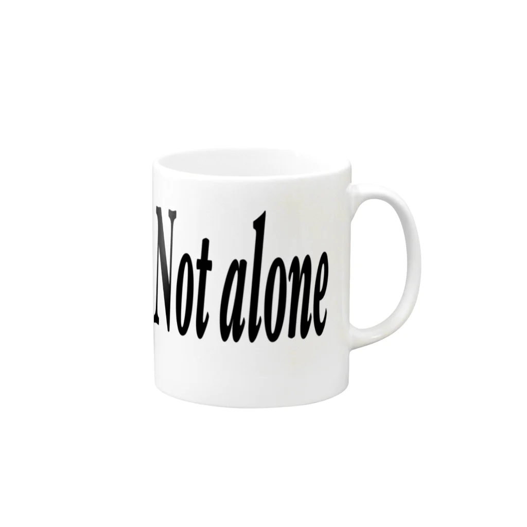 Notalone0705のNot alone Mug :right side of the handle