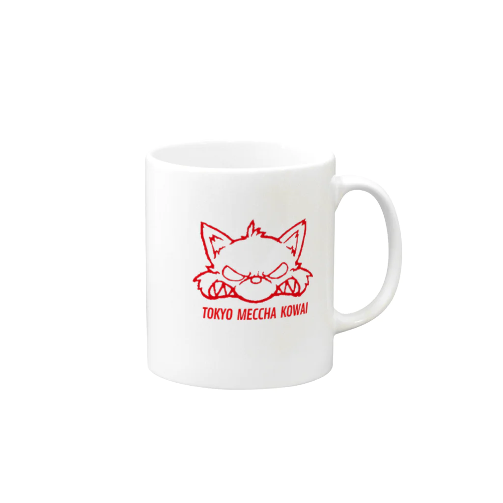 sato’s are coreのTOKYO MECCHA KOWAI Mug :right side of the handle