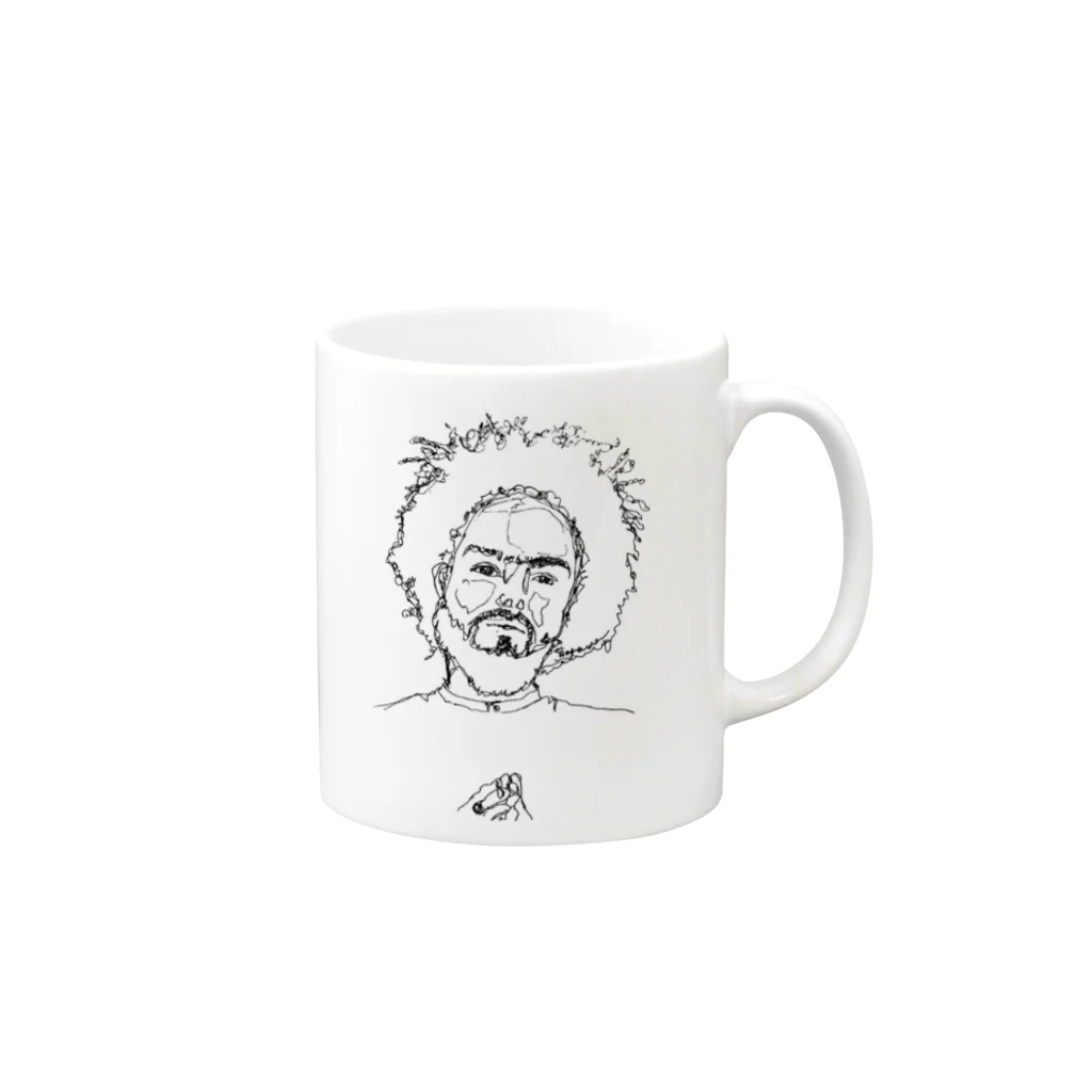 ArtpeaceのPeople s  Mug :right side of the handle