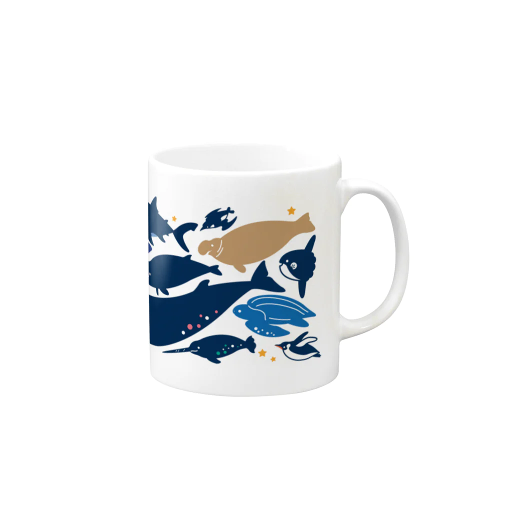 みなとまち層の深海魚C Mug :right side of the handle