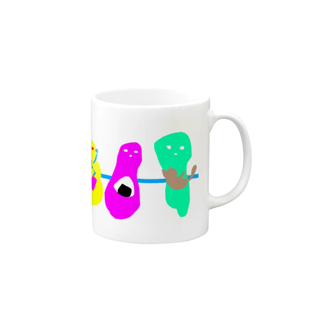 dorochanのでんしゃ Mug :right side of the handle