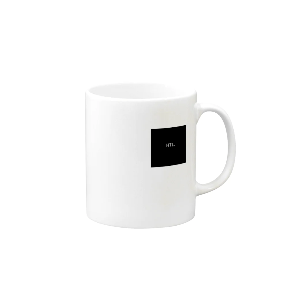 shoko_htlのHTL logo mug cup （KURO） マグカップの取っ手の右面