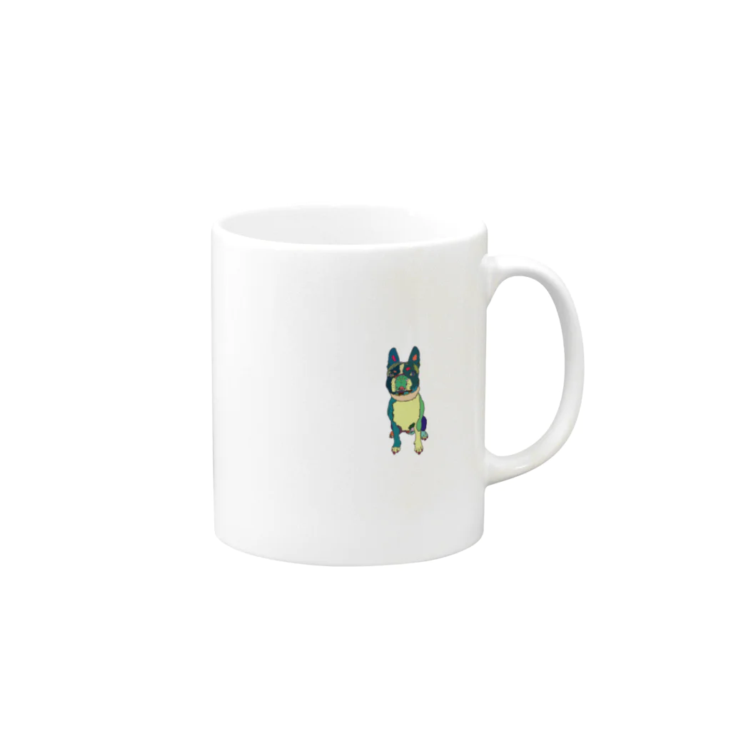 Park a Holic Bostonterrierのボストンテリアのセブン君 Park a Holic Bostonterrier Mug :right side of the handle