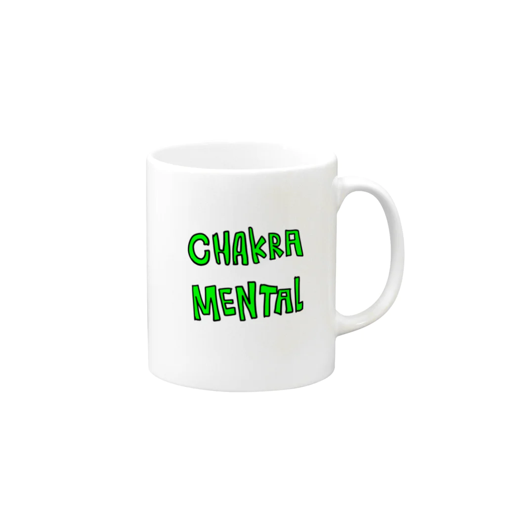 rootyのCHAKRA MENTAL  Mug :right side of the handle