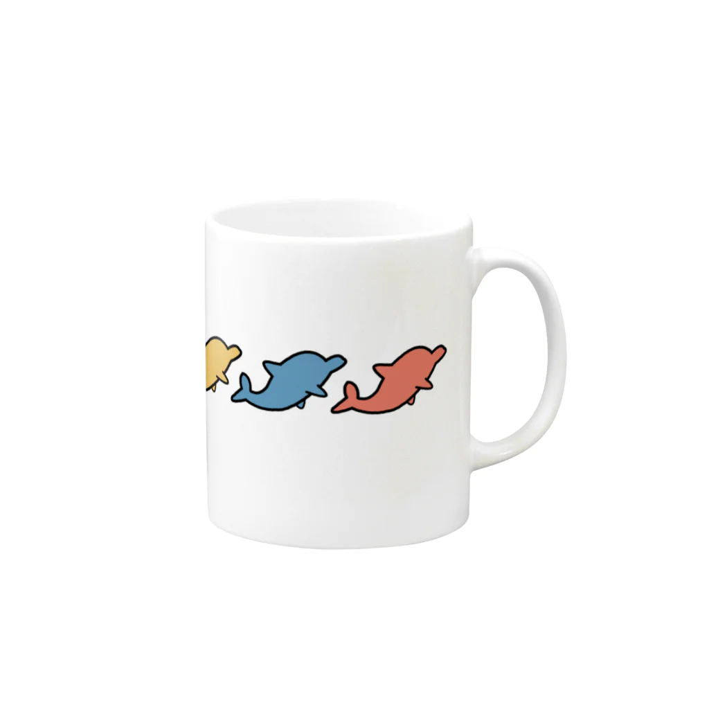 あおいるかのお店🐬のiruka Mug :right side of the handle