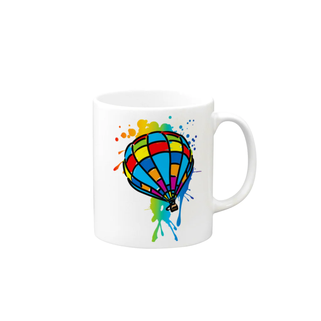 AURA_HYSTERICAのHot_Air_Balloon_Trip Mug :right side of the handle