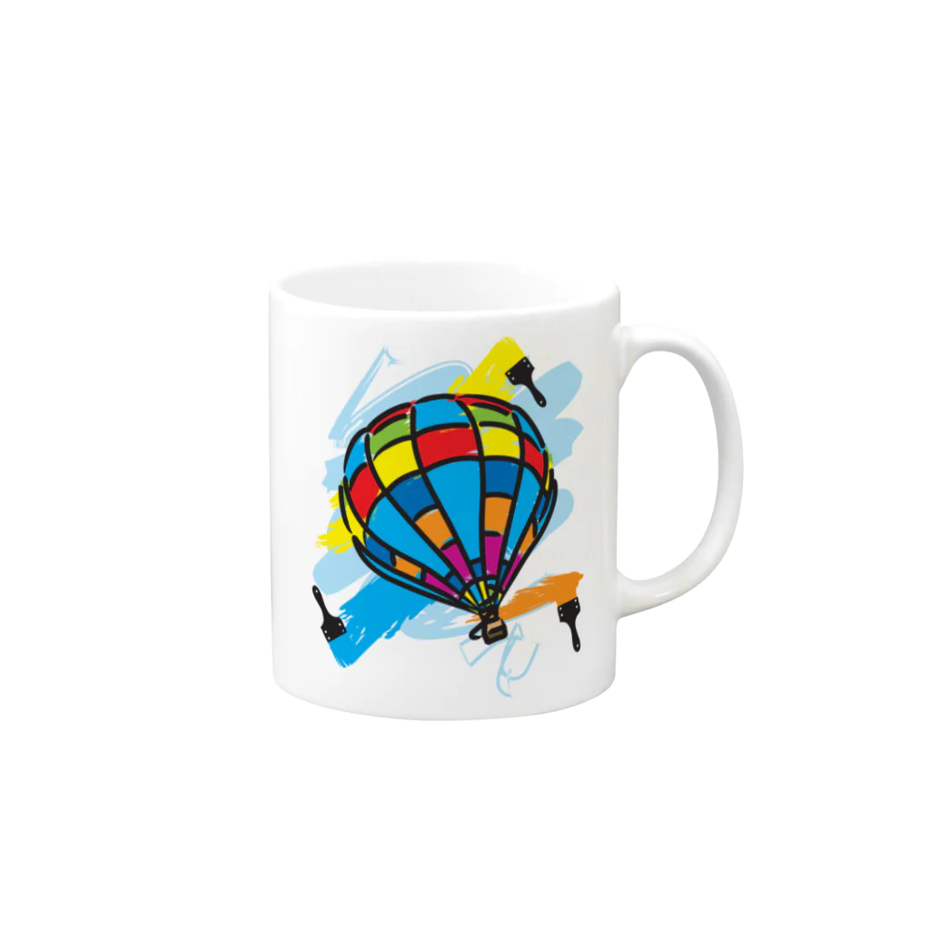 AURA_HYSTERICAのHot_Air_Balloon_Trip Mug :right side of the handle