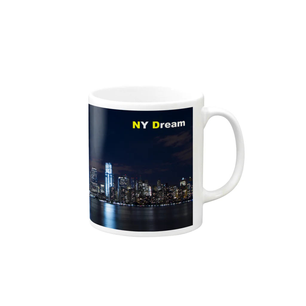 pangumo パンぐものNY Dream Mug :right side of the handle