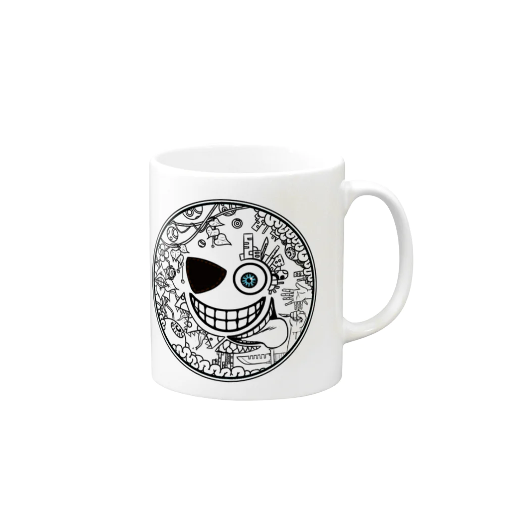 じじのsmile Mug :right side of the handle