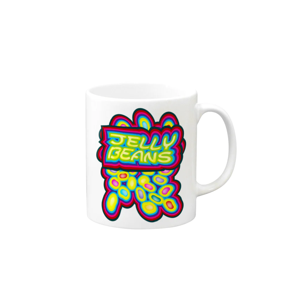 AURA_HYSTERICAのJELLY_BEANS Mug :right side of the handle