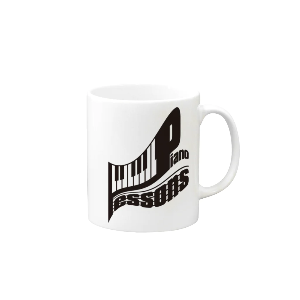 AURA_HYSTERICAのPIANO_LESSONS Mug :right side of the handle