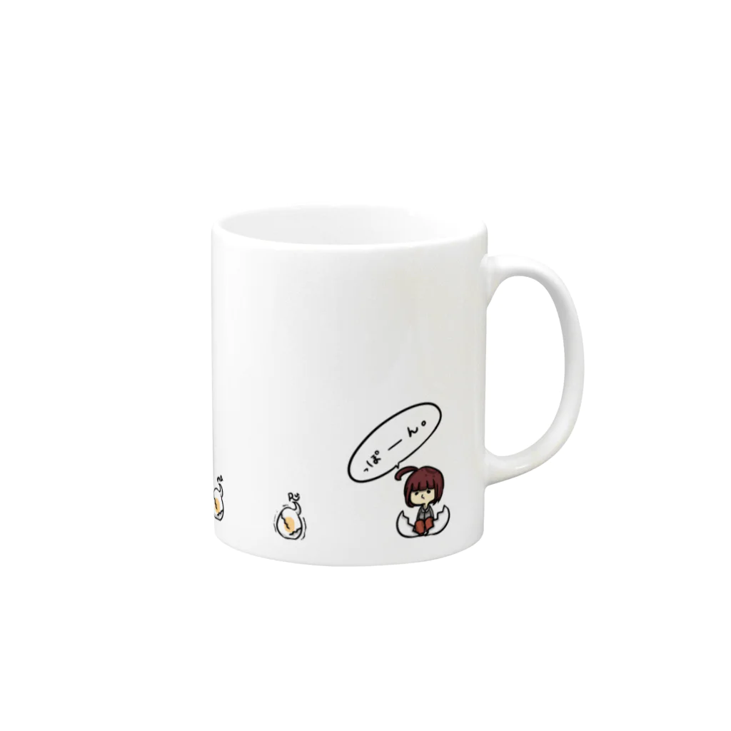 たまこのたまこっこ Mug :right side of the handle