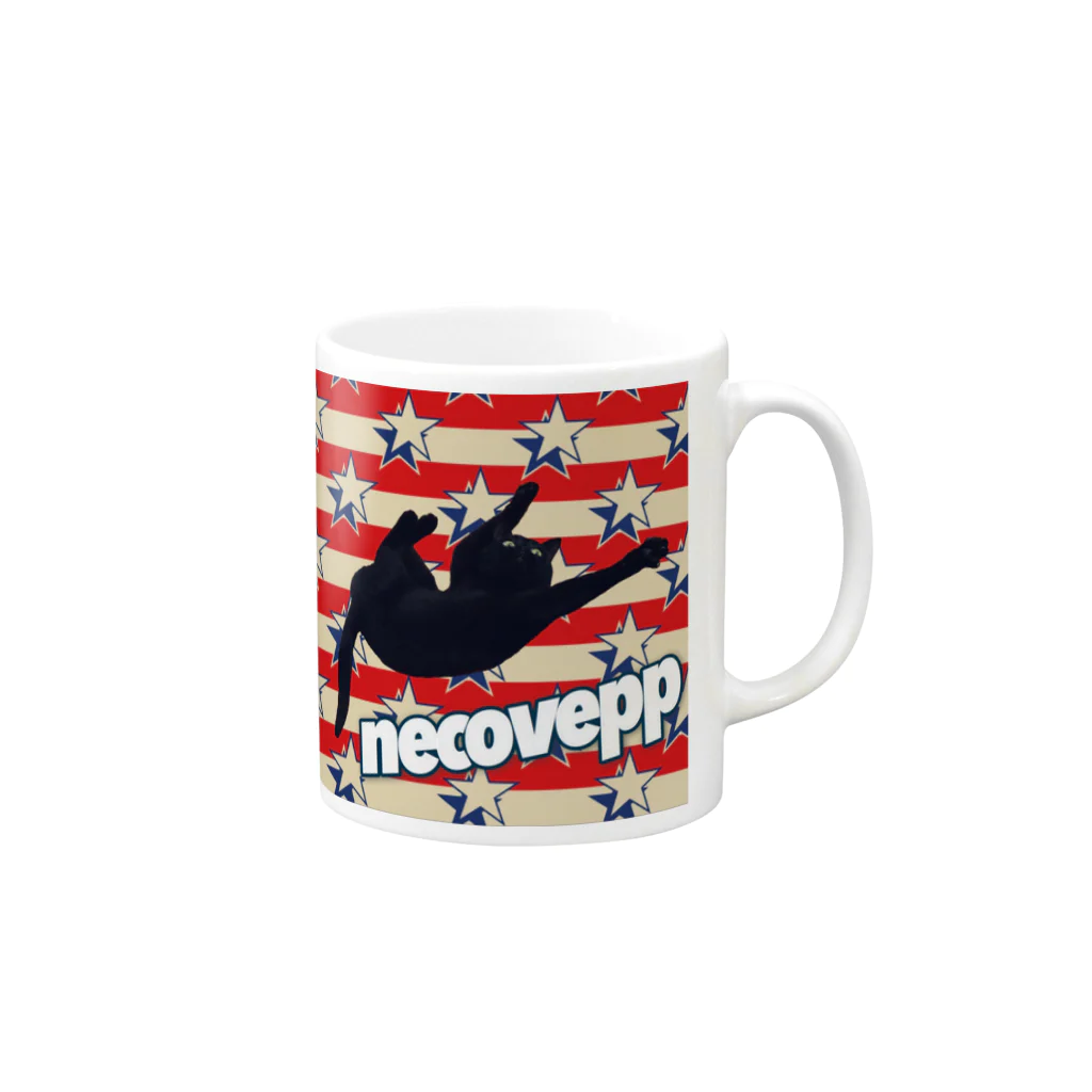 necovepp in da shoppのshooting star Mug :right side of the handle