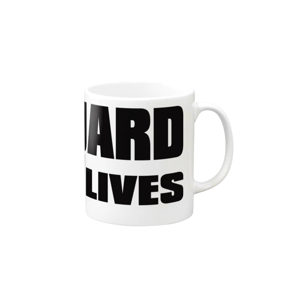 AURA_HYSTERICAのLIFEGUARD Mug :right side of the handle