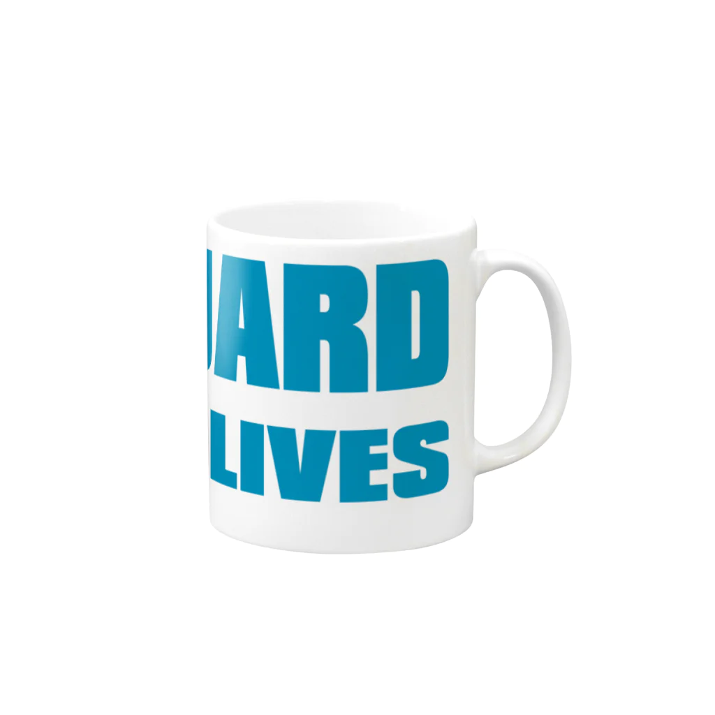 AURA_HYSTERICAのLIFEGUARD Mug :right side of the handle